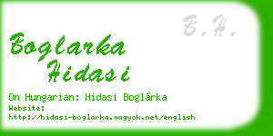 boglarka hidasi business card