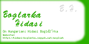 boglarka hidasi business card